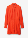 Desigual Orange Desigual Damen Milwaukee Shirt Kleid