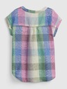 GAP Kariertes Kinder Top aus Leinen GAP