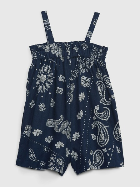 GAP Baby Gemusterter Leinen-Overall GAP