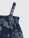 GAP Baby Gemusterter Leinen-Overall GAP