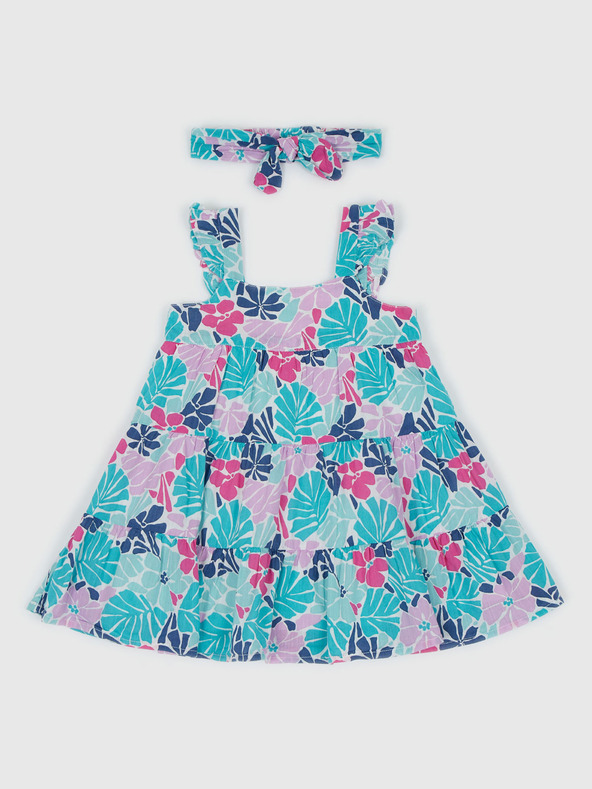 GAP Baby Blumiges Kleid mit Haarband GAP