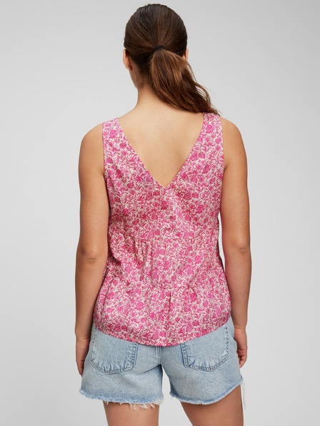 GAP Baumwoll-Crop-Top mit Blumenmuster GAP