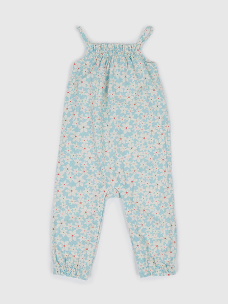 GAP Baby Leinen-Overall mit Blumenmuster GAP