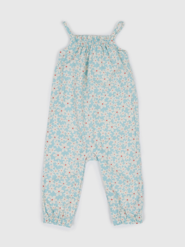 GAP Baby Leinen-Overall mit Blumenmuster GAP
