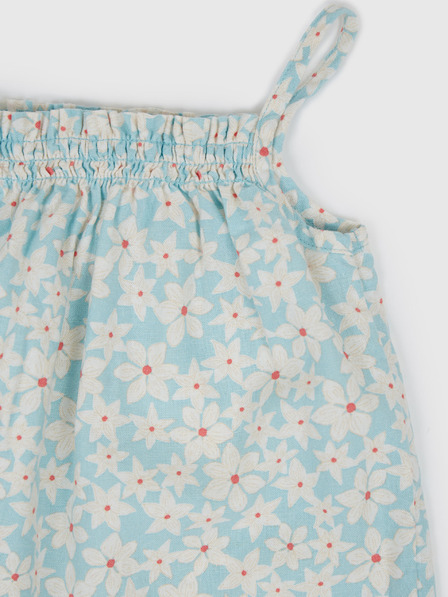 GAP Baby Leinen-Overall mit Blumenmuster GAP