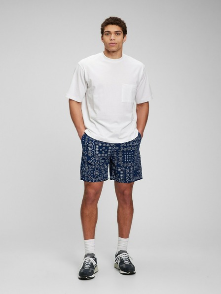 GAP Baumwoll-Shorts mit Blaudruck GAP