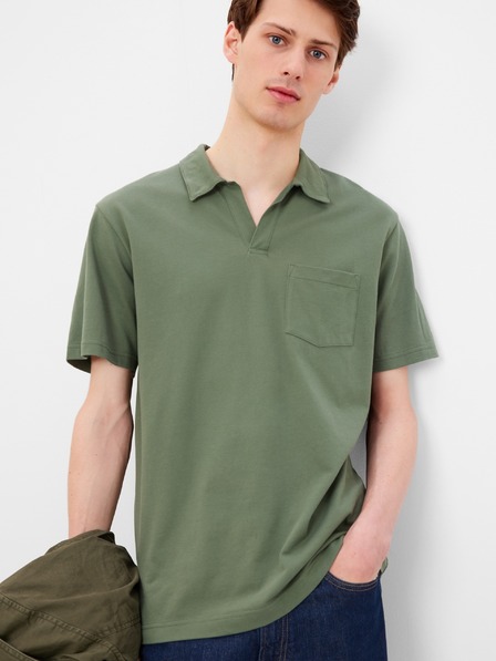 GAP Poloshirt mit offenem Kragen GAP