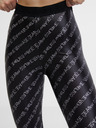 Versace Jeans Couture Schwarze gemusterte Damen-Leggings Versace Jeans Couture