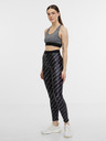 Versace Jeans Couture Schwarze gemusterte Damen-Leggings Versace Jeans Couture