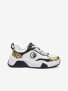 Versace Jeans Couture Schwarze und weiße Herren-Sneakers mit Lederdetails Versace Jeans Couture Fondo Stargaze 01