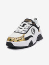 Versace Jeans Couture Schwarze und weiße Herren-Sneakers mit Lederdetails Versace Jeans Couture Fondo Stargaze 01