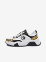 Versace Jeans Couture Schwarze und weiße Herren-Sneakers mit Lederdetails Versace Jeans Couture Fondo Stargaze 01