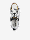 Versace Jeans Couture Schwarze und weiße Herren-Sneakers mit Lederdetails Versace Jeans Couture Fondo Stargaze 01