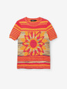 Desigual Desigual Sun Blue Frauen Orange Strick-T-Shirt