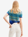 Desigual Blaues Desigual Dubai Damen-Strick-T-Shirt