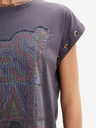 Desigual Dunkelgraues Damen-T-Shirt von Desigual Berlin