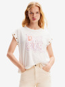 Desigual Cremefarbenes Damen-T-Shirt von Desigual Berlin