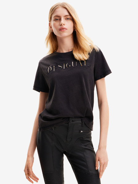 Desigual Schwarzes Desigual Dublin Damen-T-Shirt