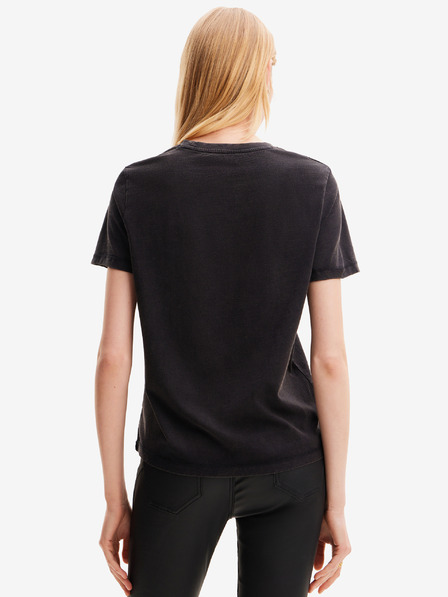 Desigual Schwarzes Desigual Dublin Damen-T-Shirt