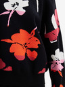 Desigual Rot-schwarzer geblümter Damen-Pullover Desigual Luca