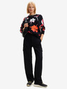 Desigual Rot-schwarzer geblümter Damen-Pullover Desigual Luca