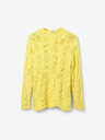 Desigual Gelber Damenpullover aus Wollmischung Desigual Milano