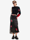 Desigual Schwarzer geblümter Damenpullover Desigual Demis