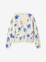 Desigual Blau-beige geblümte Damenstrickjacke Desigual Mantis
