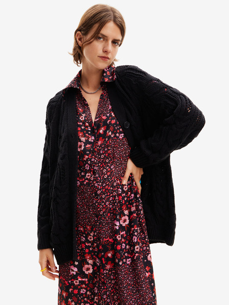 Desigual Schwarze Damenstrickjacke Desigual Janis