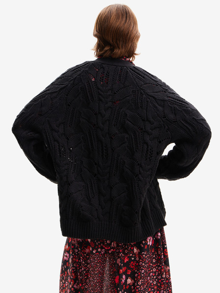 Desigual Schwarze Damenstrickjacke Desigual Janis
