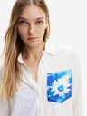 Desigual Weißes Damenhemd Desigual Génova
