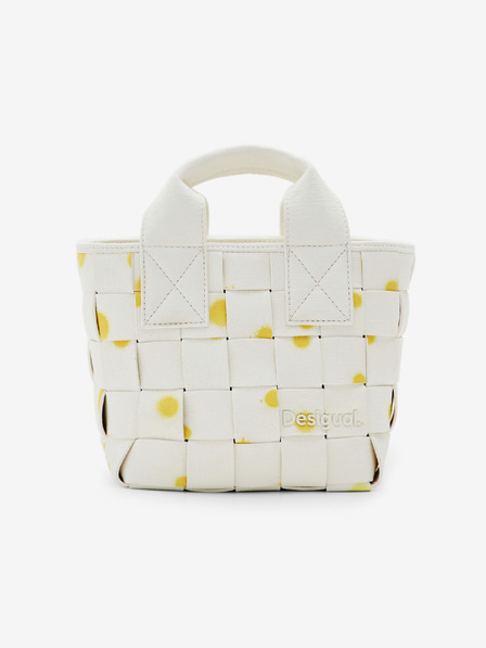 Desigual Weiße Desigual New Splatter Valdivia Micro Patterned Handtasche für Damen
