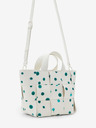 Desigual Weiße Damen Desigual New Splatter Valdivia Gemusterte Handtasche