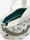 Desigual Weiße Damen Desigual New Splatter Valdivia Gemusterte Handtasche