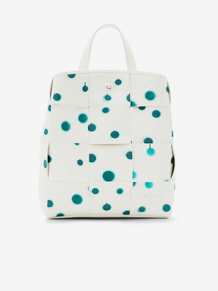 Desigual Grün und Weiß Desigual New Splatter Sumy Mini Rucksack für Frauen
