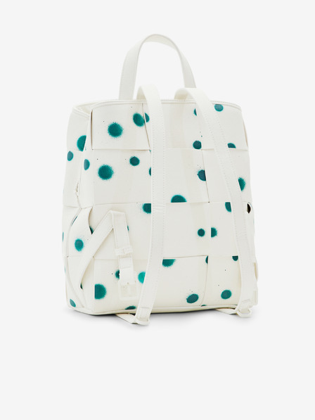 Desigual Grün und Weiß Desigual New Splatter Sumy Mini Rucksack für Frauen