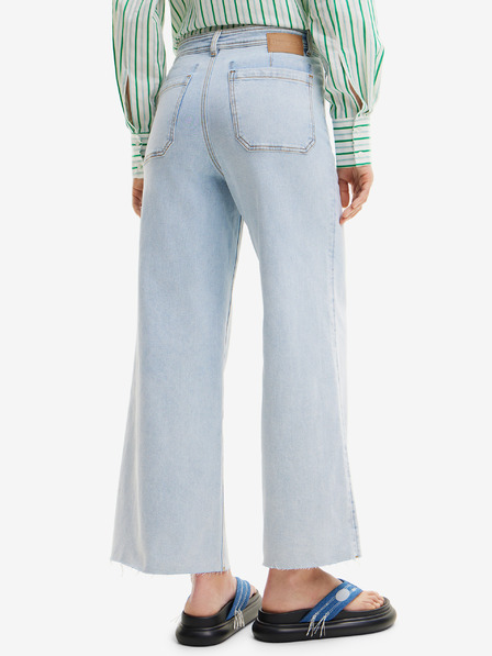 Desigual Hellblaue Desigual Denver Damenjeans mit weitem Bein