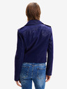 Desigual Dunkelblaue kurvige Damenjacke Desigual Harry aus Leder