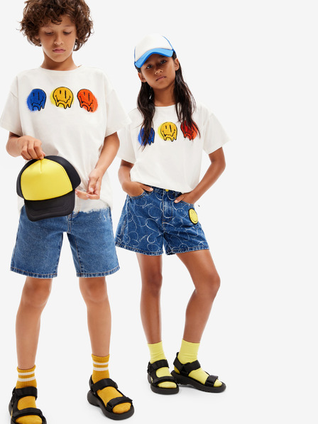 Desigual Weißes Desigual Asher Kinder T-Shirt