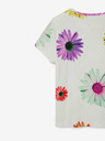 Desigual Weißes geblümtes Desigual Danerys Mädchen-T-Shirt
