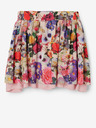 Desigual Desigual Bimba Rosa und Creme Mädchen Rock mit Blumenmuster
