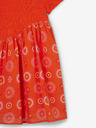 Desigual Orangefarbenes Desigual Andy Mädchenkleid