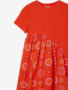 Desigual Orangefarbenes Desigual Andy Mädchenkleid