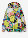 Desigual Desigual Carey Gelb Kinder gemusterte Zip Hoodie