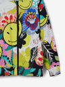 Desigual Desigual Carey Gelb Kinder gemusterte Zip Hoodie