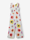 Desigual Desigual Delia Mädchen Jumpsuit mit Blumenmuster Weiß
