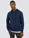 ONLY & SONS Dunkelblauer Basic-Kapuzenpullover für Herren ONLY & SONS Ceres
