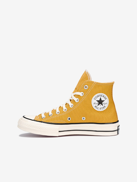 Converse Senfgelbe Knöchel-Turnschuhe Converse Chuck 70 Hi