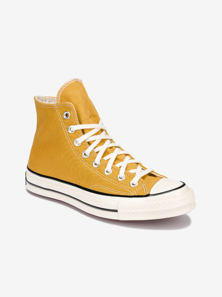Converse Senfgelbe Knöchel-Turnschuhe Converse Chuck 70 Hi