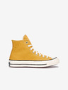 Converse Senfgelbe Knöchel-Turnschuhe Converse Chuck 70 Hi
